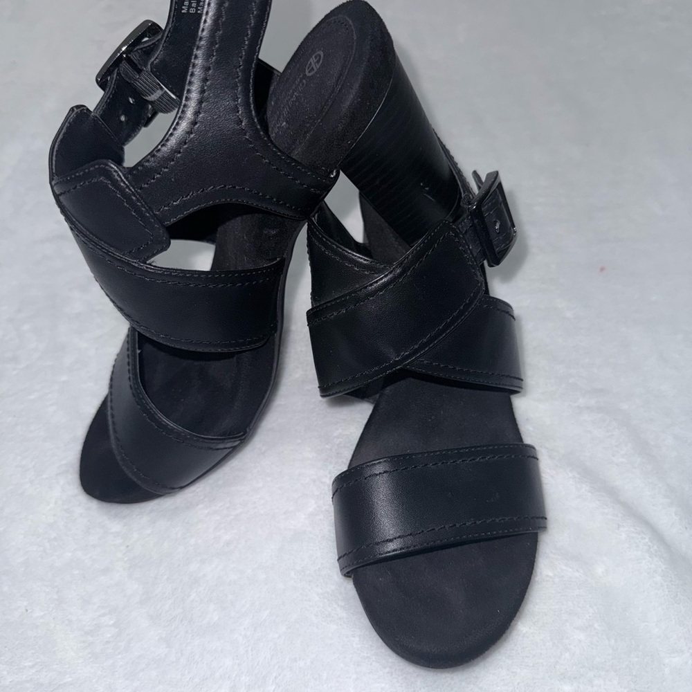 Giani Bernini Black Strappy Heels - Picture 2 of 6